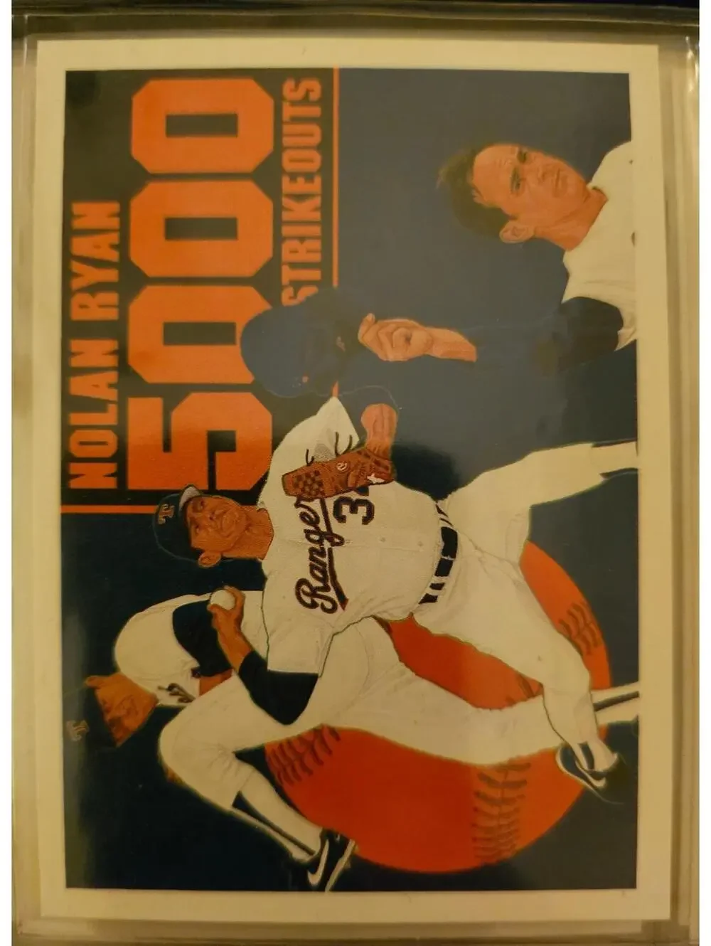 Nolan Ryan - 1990 Upper Deck  5000 strikeouts Baseball Card  #34 -Texas Rangers